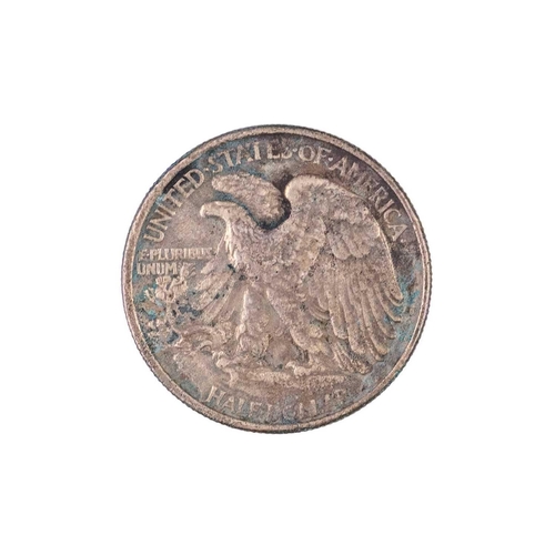 58 - A USA Silver Half Dollar, unknown mint, 1946. From an unidentified wreck in Marsaloxx Bay, Malta, 12... 