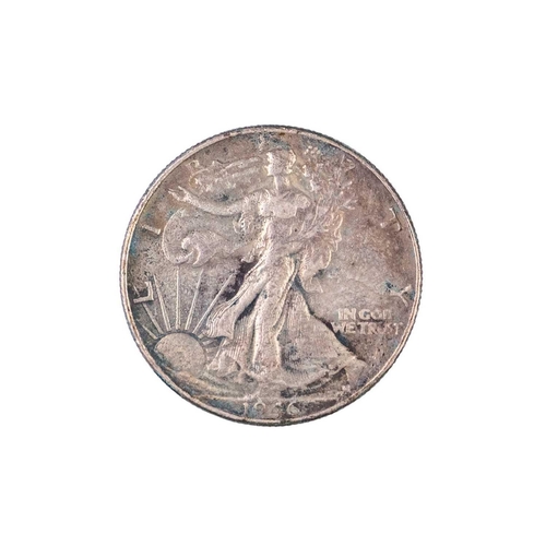 58 - A USA Silver Half Dollar, unknown mint, 1946. From an unidentified wreck in Marsaloxx Bay, Malta, 12... 