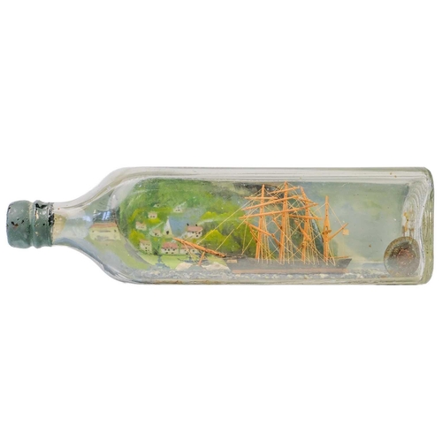 6 - Model ship in a bottle, 1944 Made by A. Blondin, Round Island Lighthouse keeper, dated 4.2.1944 Show... 