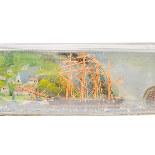 6 - Model ship in a bottle, 1944 Made by A. Blondin, Round Island Lighthouse keeper, dated 4.2.1944 Show... 