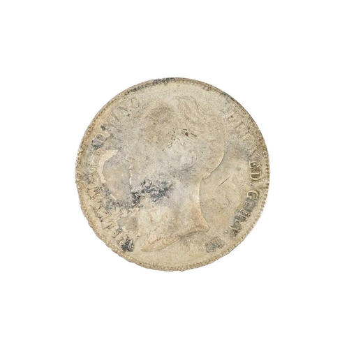 60 - A Silver Dutch 2.5 Guilder, unknow mint, 1850 From the wreck of the Vansittart, South China Sea, 185... 