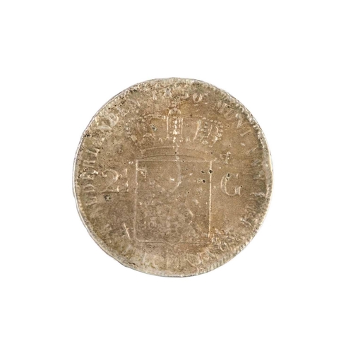 60 - A Silver Dutch 2.5 Guilder, unknow mint, 1850 From the wreck of the Vansittart, South China Sea, 185... 