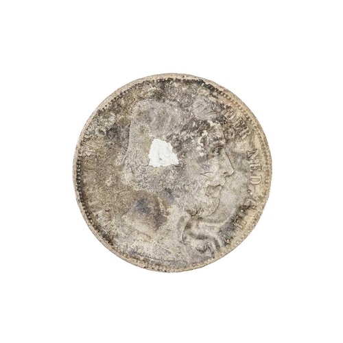 60 - A Silver Dutch 2.5 Guilder, unknow mint, 1850 From the wreck of the Vansittart, South China Sea, 185... 