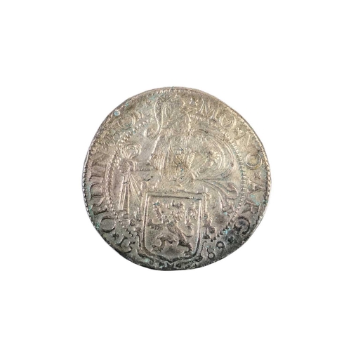 62 - A Silver Dutch Lion Daalder, Holland, 1617 From wreck of the VOC Campen, Needles, 1627, 27.1g; With ... 