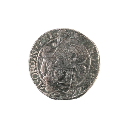 62 - A Silver Dutch Lion Daalder, Holland, 1617 From wreck of the VOC Campen, Needles, 1627, 27.1g; With ... 