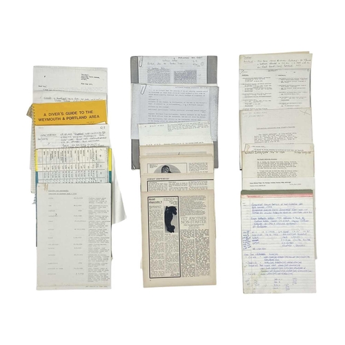 74 - The Richard Larn Archive Small Folder titled 'Keast Collection - Ships & Shipping Note' with detaile... 