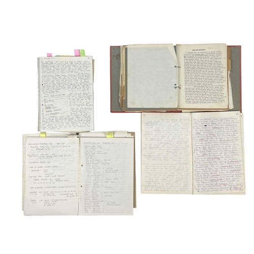 84 - The Richard Larn Archive Twenty five notebooks profuse with wreck lists Showing dates, locations, ac... 