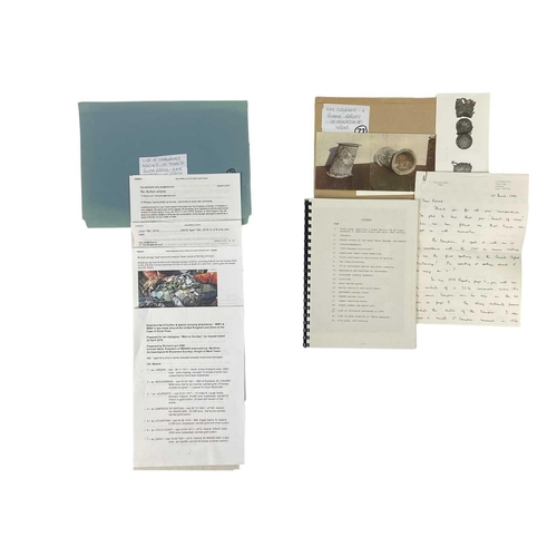 89 - The Richard Larn Archive Eight folders Miscellaneous Cornish Wrecks- Correspondence from the Nationa... 