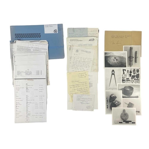 89 - The Richard Larn Archive Eight folders Miscellaneous Cornish Wrecks- Correspondence from the Nationa... 