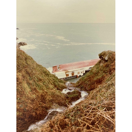 99 - *****RNLI Charity Lot***** Nine colour photographs of the 'Union Star', at its final resting place, ... 