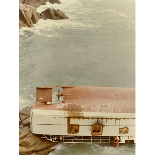 99 - *****RNLI Charity Lot***** Nine colour photographs of the 'Union Star', at its final resting place, ... 