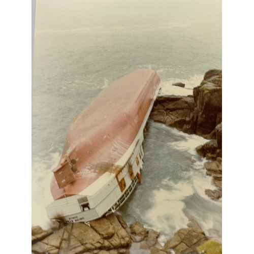 99 - *****RNLI Charity Lot***** Nine colour photographs of the 'Union Star', at its final resting place, ... 