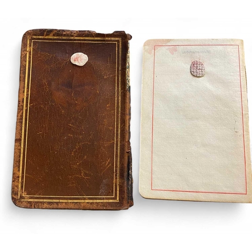 120 - White Star Line Timetables for 1907 & 1908 Both in small booklet form, one leather bound. 13 x 8.5cm... 