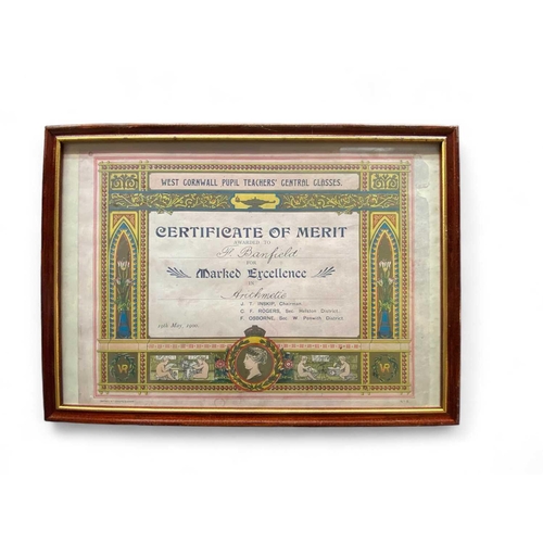 127 - S.S. Titanic The Banfield Family, Cornish (Helston) Titanic connection Framed replica letter (sent f... 