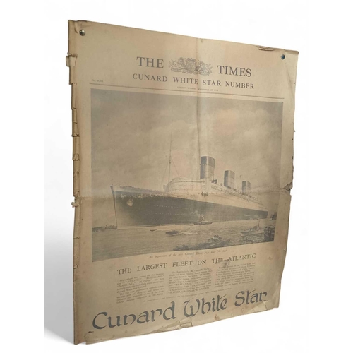 17 - The Times, Tuesday September 25th, 1934 Cunard White Star Number - 'The Largest Fleet On The Atlanti... 