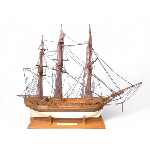 257 - A good ship model Probably 19th century, a scale model of a Bombay built East Indiaman LOA (excludin... 