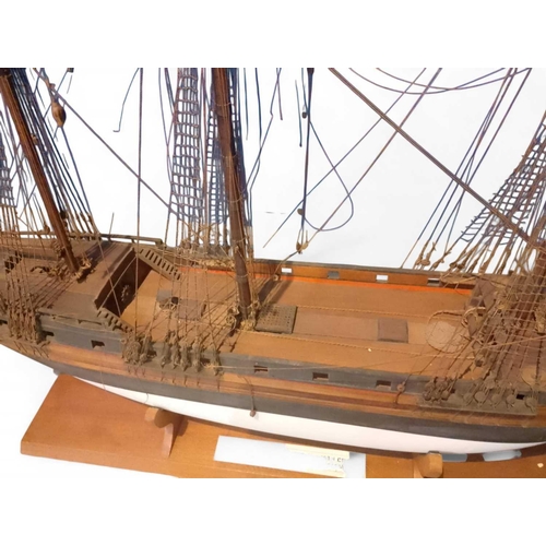 257 - A good ship model Probably 19th century, a scale model of a Bombay built East Indiaman LOA (excludin... 