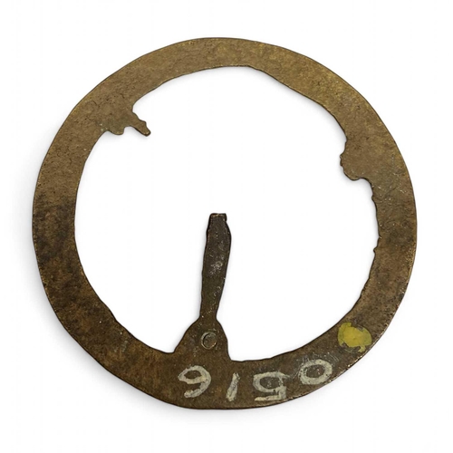 434 - Santo Christo de Costello, wrecked 1667, also known as 'The Mullion Pin Wreck' Brass dial, possibly ... 