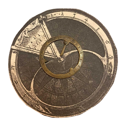 434 - Santo Christo de Costello, wrecked 1667, also known as 'The Mullion Pin Wreck' Brass dial, possibly ... 