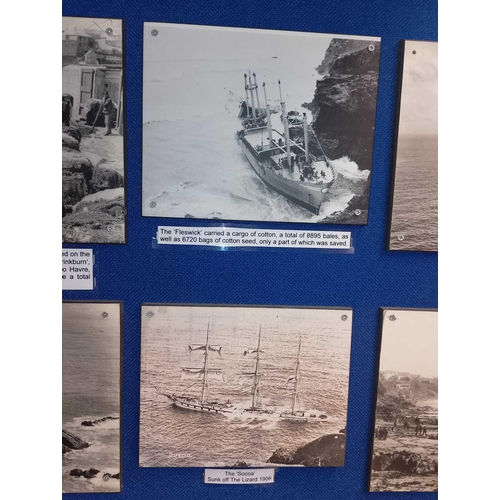 447 - West Country Wrecks Ten photographic display boards depicting different wrecks Including SS Paris, C... 