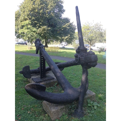 502 - Unidentified Shipwreck Two Iron Anchors Interweaved. Previously found on the roundabout leading peop... 