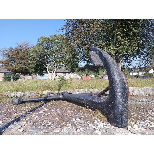 543 - The Cutty Sark An Iron Anchor Used when The Cutty Sark was a training vessel in Fowey Harbour. 310cm... 