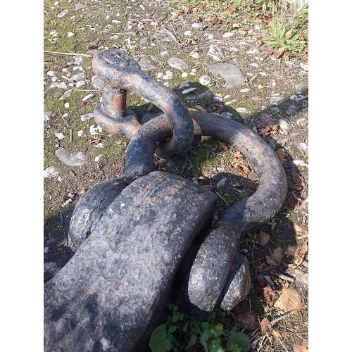 543 - The Cutty Sark An Iron Anchor Used when The Cutty Sark was a training vessel in Fowey Harbour. 310cm... 