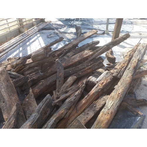 583 - The Grand Turk A collection of late 19th Century timbers from the ship Various lengths, including pl... 