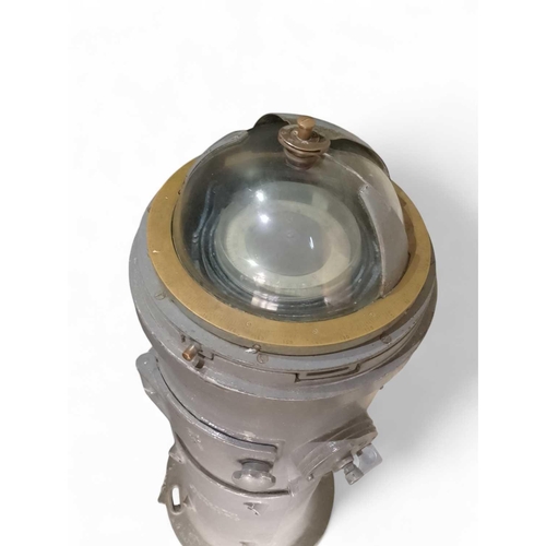 6 - A German WWII ship's aluminium binnacle compass by C Plath Hamburg. Thought to have been removed fro... 