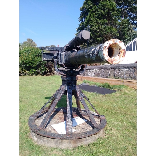 637 - SS St Chamond, 1918, North Cornwall A World War I Armed Merchant Ship Gun A 90mm calibre, breach-loa... 