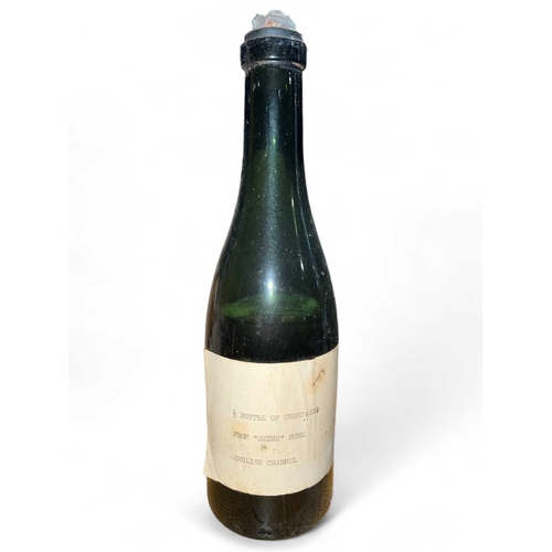 769 - The Seine, English Chanel, 1955 1/2 bottle of Champagne