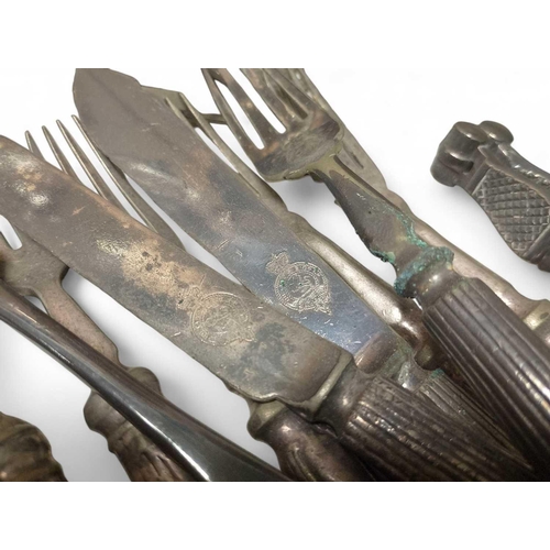 847 - The Cunard Liner 'Aurania', Isle of Mull, 1918 Cutlery From the shipwreck, sunk in 1918 Including fi... 