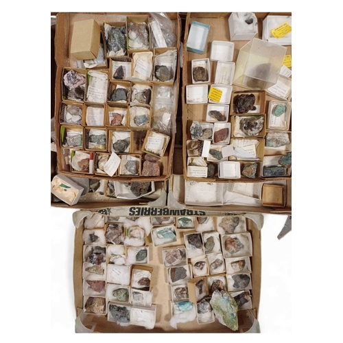 853 - A Large collection of Minerals Mostly all sourced from Cornwall, in boxes with identification (altho... 