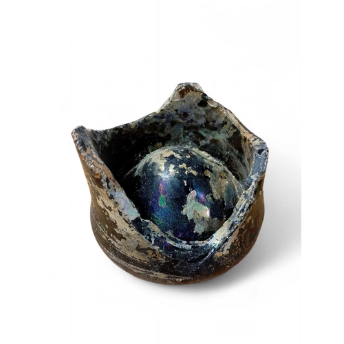 868 - Unknown Shipwreck Eight 18th Century Glass Bottle Bases Largest 9.5cm diameter, most with some concr... 