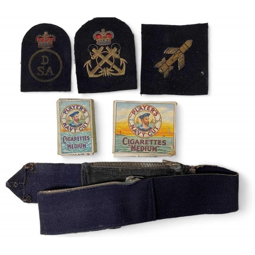 900 - Royal Navy Insignia Approx 50 x tally’s (cap bands) from various ships and ranks including Koenigsbe... 