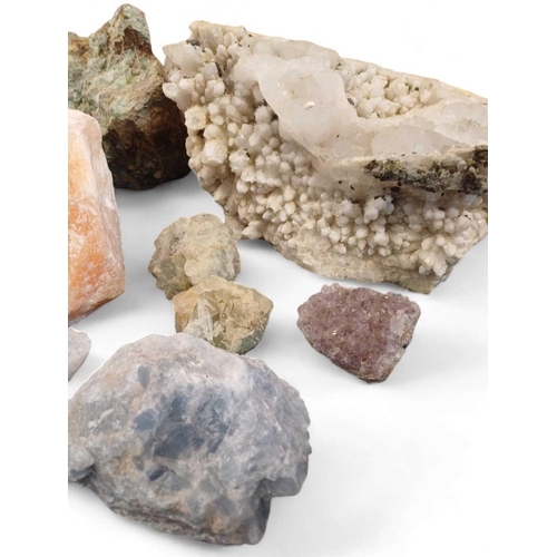 905 - A good collection of mineral specimens Including a large example of Milky Quartz from Wheal Jane min... 