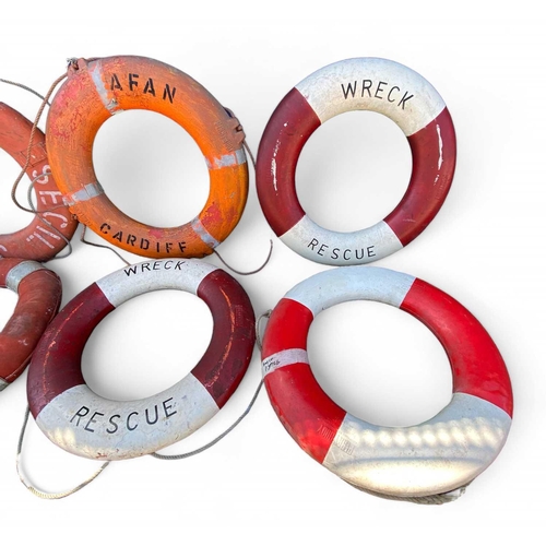 912 - The Charlestown Heritage collection Eight life saving rings With various ship's names and origins. S... 