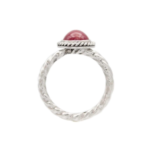 227 - A 5.5ct cabochon ruby set in .999 pure platinum, hand crafted by James Suddaby. Of an original early... 