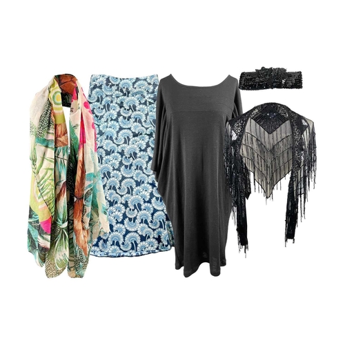 309 - A selection of ladies fashion and accessories. To include a Roberto Cavali 'Just Cavali' printed mix... 