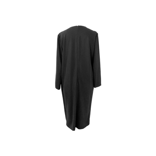 327 - Four Hermès dresses and a silk Hermès roll neck top. A black 100% wool dress with an integrated jack... 