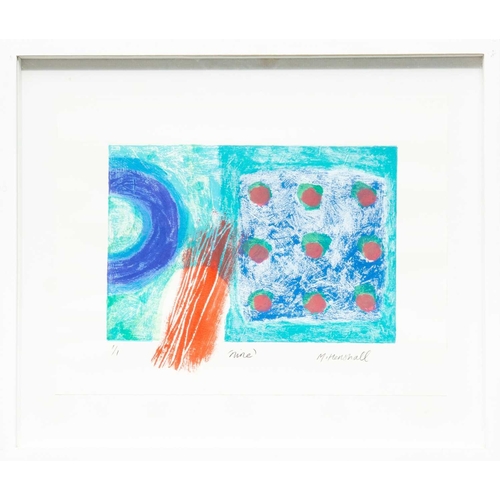 144 - Maggie MATTHEWS (1964) Mine Monoprint, signed and inscribed, numbered 1/1, image size 22 x 28cm, 42 ... 