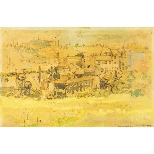 147 - Bryan INGHAM (1936-1997) Thornhill (1958) Watercolour, signed and dated, 19cm x 28.5cm.