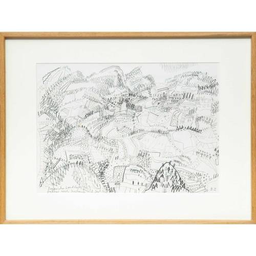 149 - Bryan INGHAM (1936-1997) Two drawings  Near Lucca/April 1982, pencil on paper, inscribed and signed ... 