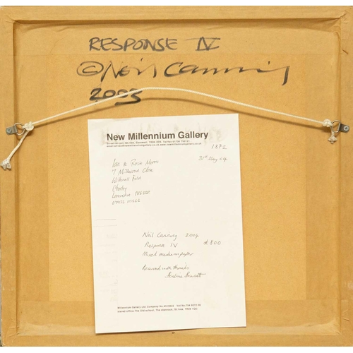 186 - Neil CANNING (1960) Response IV (2004) Mixed media on paper, signed, inscribed and dated 2003 to ver... 