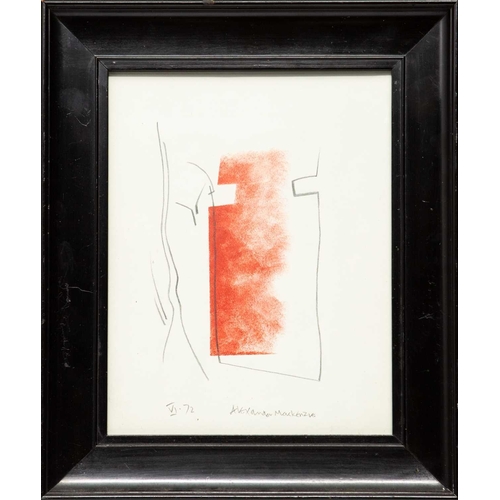 224 - Alexander MACKENZIE (1923-2002) Untitled (1972) Mixed media on paper, signed and dated '72, 28 x 22c... 