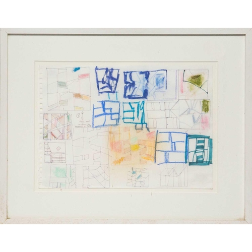 226 - Sandra BLOW (1925-2006) Studies Mixed media on paper, signed and inscribed, 21 x 29cm, 34 x 43cm fra... 