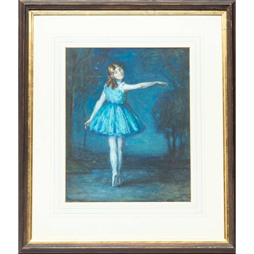 314 - Garnet Ruskin WOLSELEY (1884-1967) Ballerina Water and body colour, signed, 29x23cm and 50x42cm over... 