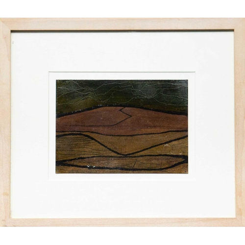 332 - Clive WILLIAMS (1944-2015) Penwith Landmarkings II Ink, watercolour and shellac and card, signed and... 