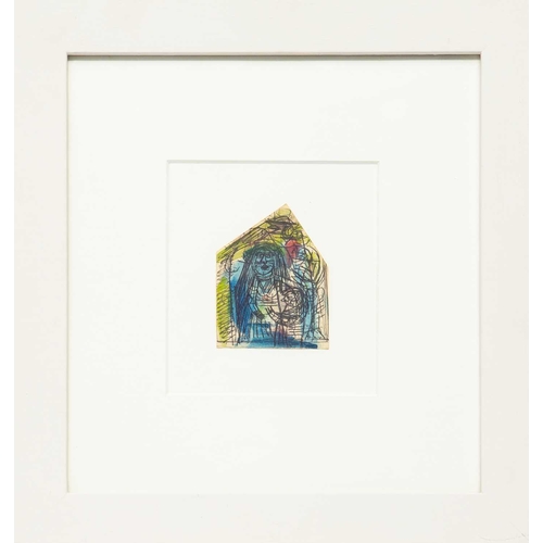 343 - Patrick HAYMAN (1915-1988) Untitled (Christmas card for Denis Mitchell) Mixed media on paper, signed... 