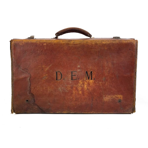 359 - Edmund G FULLER (1858-1944) A suitcase containing a variety of pencil and watercolour sketches, phot... 